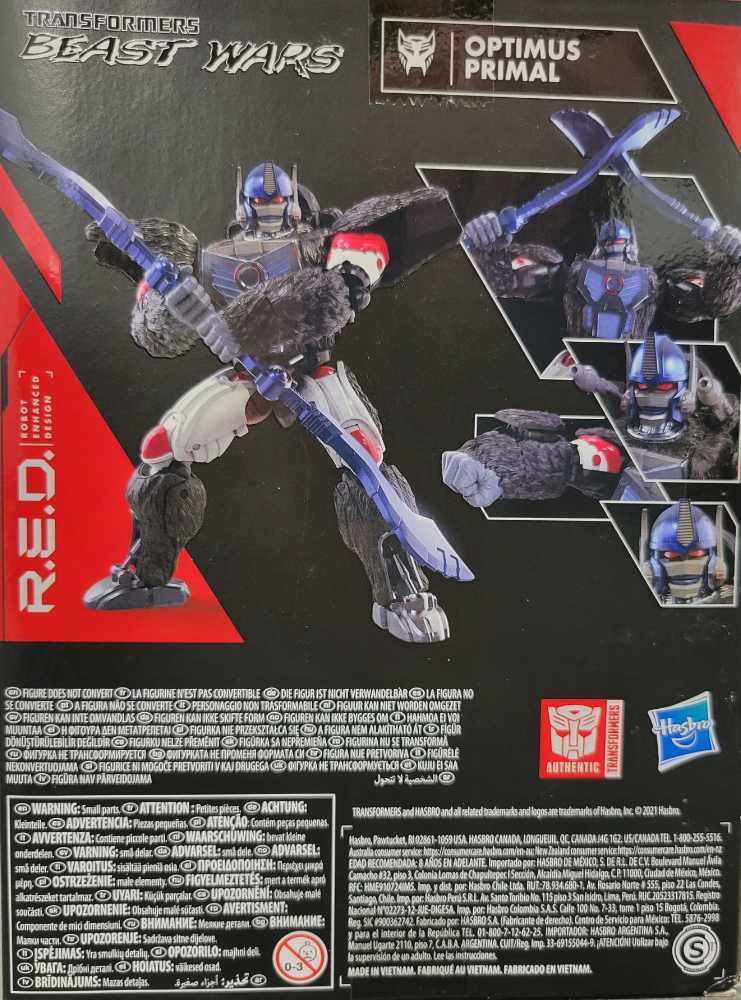 Optimus Primal Wal-Mart  - Hasbro (R.E.D.) action figure collectible - Main Image 4