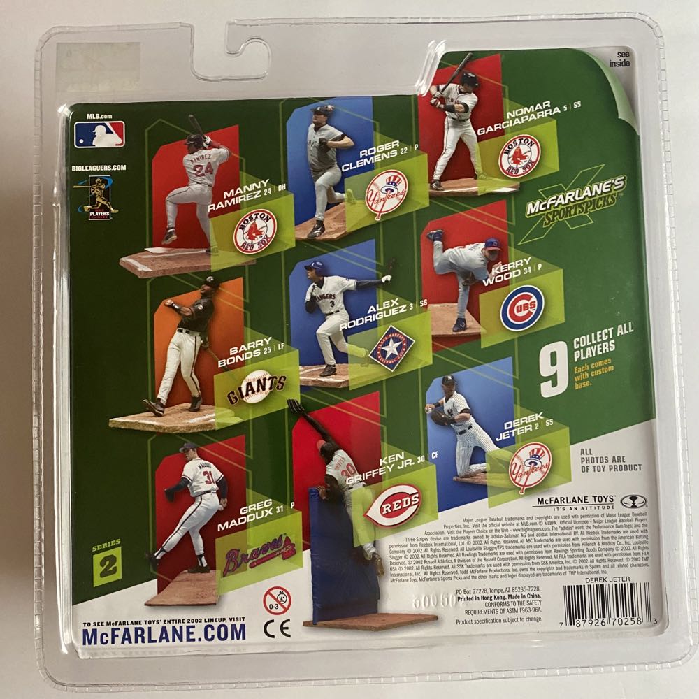 Derek Jeter - Mcfarlene Toys (Baseball) action figure collectible [Barcode 787926702583] - Main Image 2
