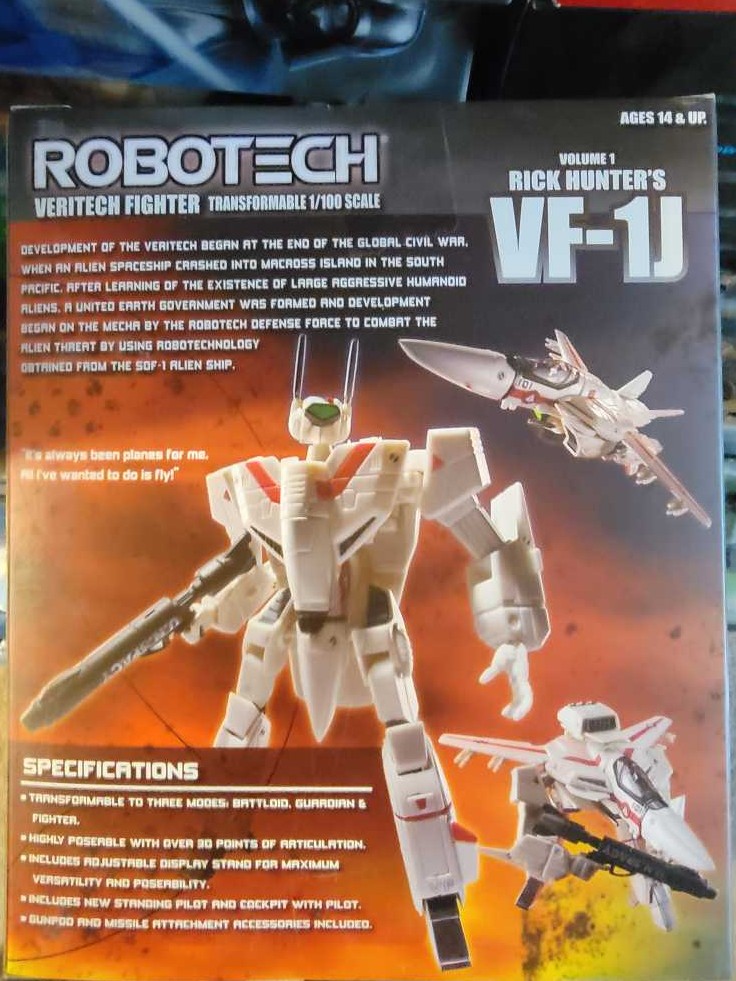 Robotech Rick Hunter Veritech Fighter - Toynami (Robotech) action figure collectible [Barcode 819872010006] - Main Image 2