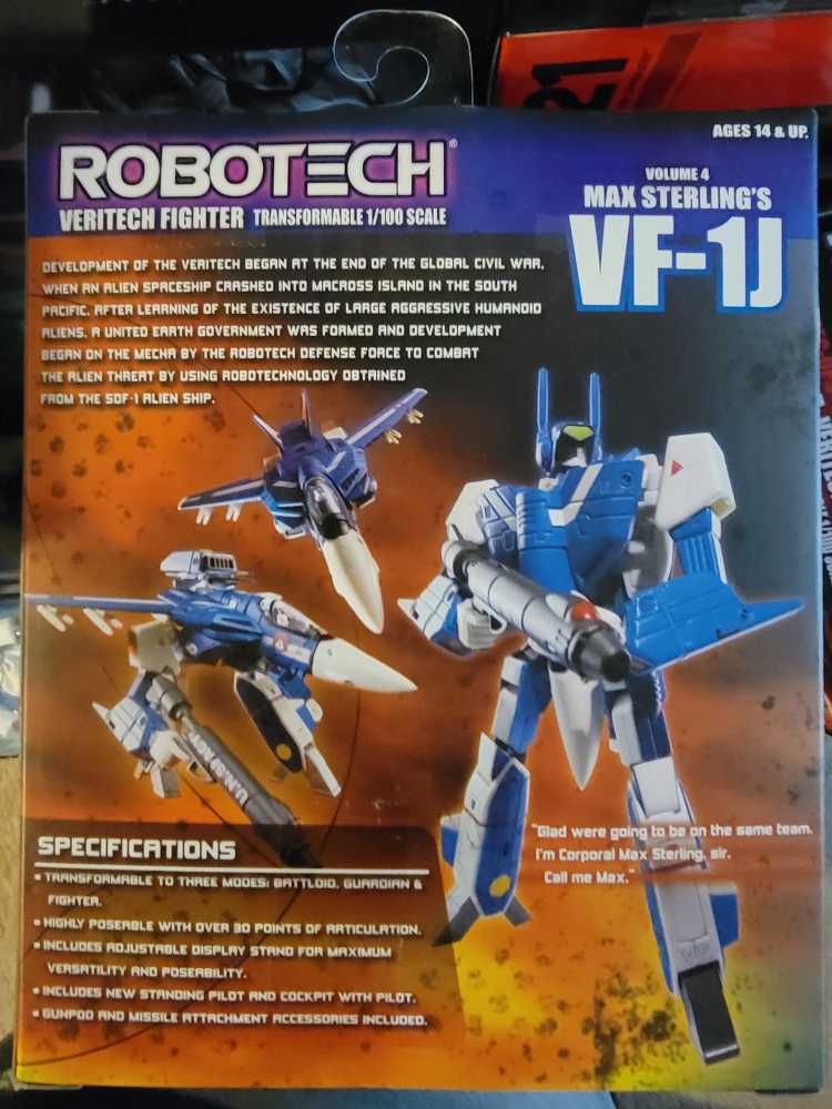 Robotech Max Sterling Veritech Fighter  (Robotech) action figure collectible [Barcode 4889857010037] - Main Image 2