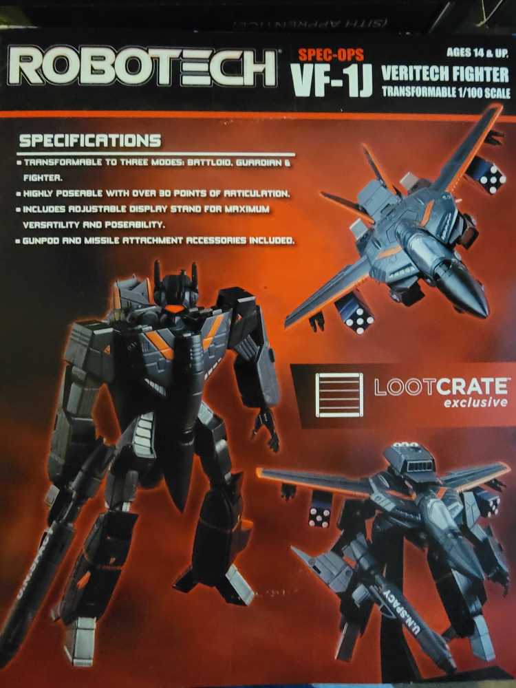 Robotech vf-1j Spec-ops Veritech Fighter - Toynami (Robotech) action figure collectible - Main Image 2