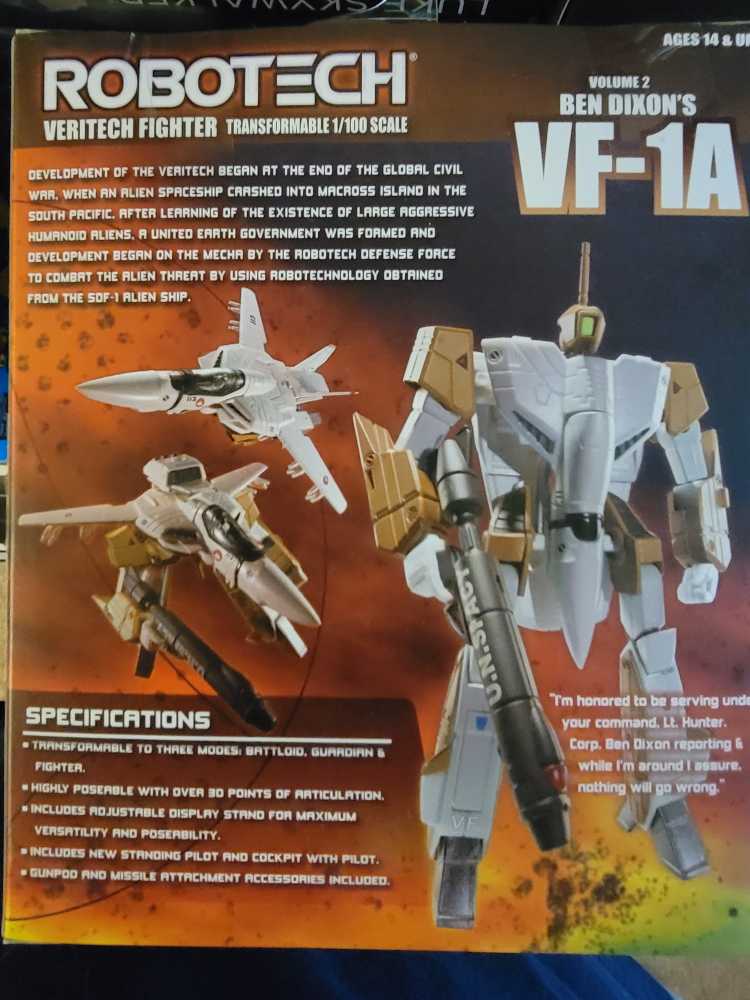 Toynami Robotech Ben Dixon’s 1:100 Scale Vf-1a Action Figure - Toynami (Robotech) action figure collectible [Barcode 819872010013] - Main Image 2