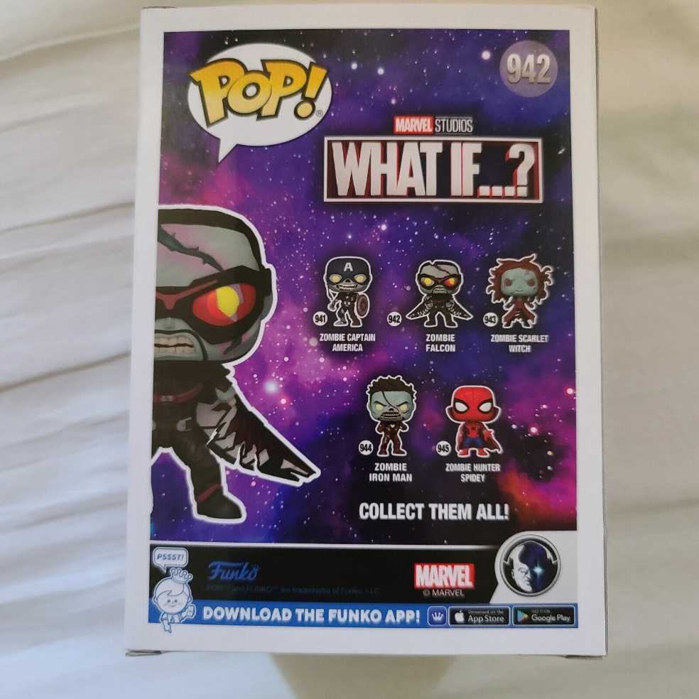 Falcon Funko What If? 942 Zombie Falcon - Funko Pop! Television (Marvel What If...?) action figure collectible [Barcode 889698573771] - Main Image 4