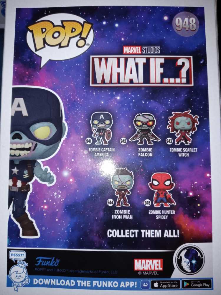 Marvels What If...?: Zombie Captain America #948 - Funko (Marvels What If...?) (Marvels What If...?) action figure collectible [Barcode 889698582544] - Main Image 2