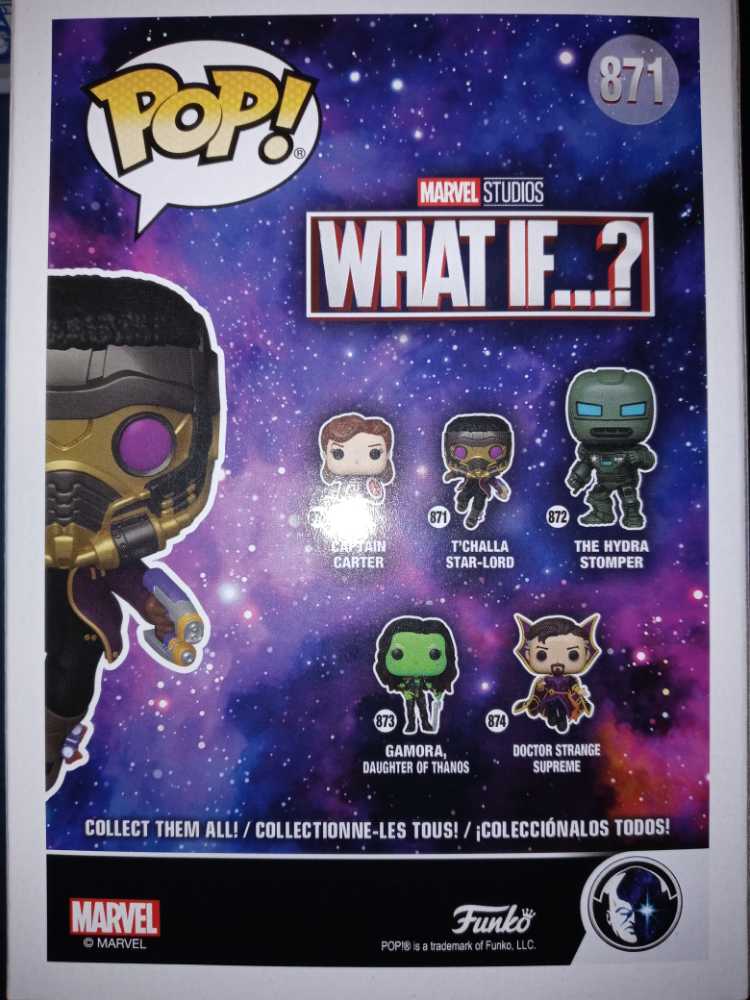 Funko Pop! Marvels What If...?: T’challa Star-lord #871 - Funko (Marvels What If...?) (Marvels What If...?) action figure collectible [Barcode 889698558129] - Main Image 2