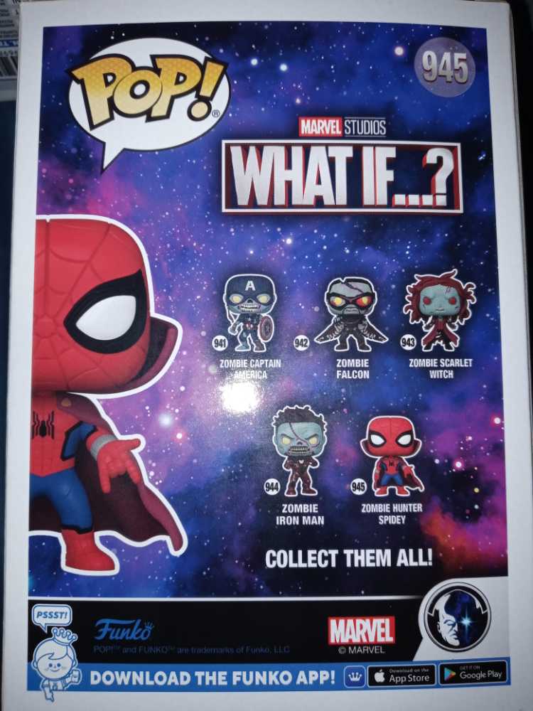 Spider-man #945 What If...?: Zombie Hunter Spidey - Funko (Marvels What If...?) action figure collectible [Barcode 889698573801] - Main Image 2