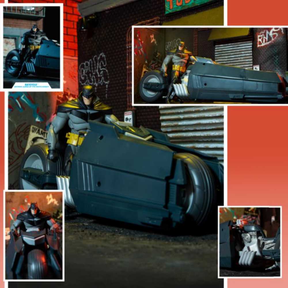 Batcycle (Curse Of The White Knight) - McFarlane Toys (DC Multiverse : Curse Of The White Knight) action figure collectible - Main Image 4