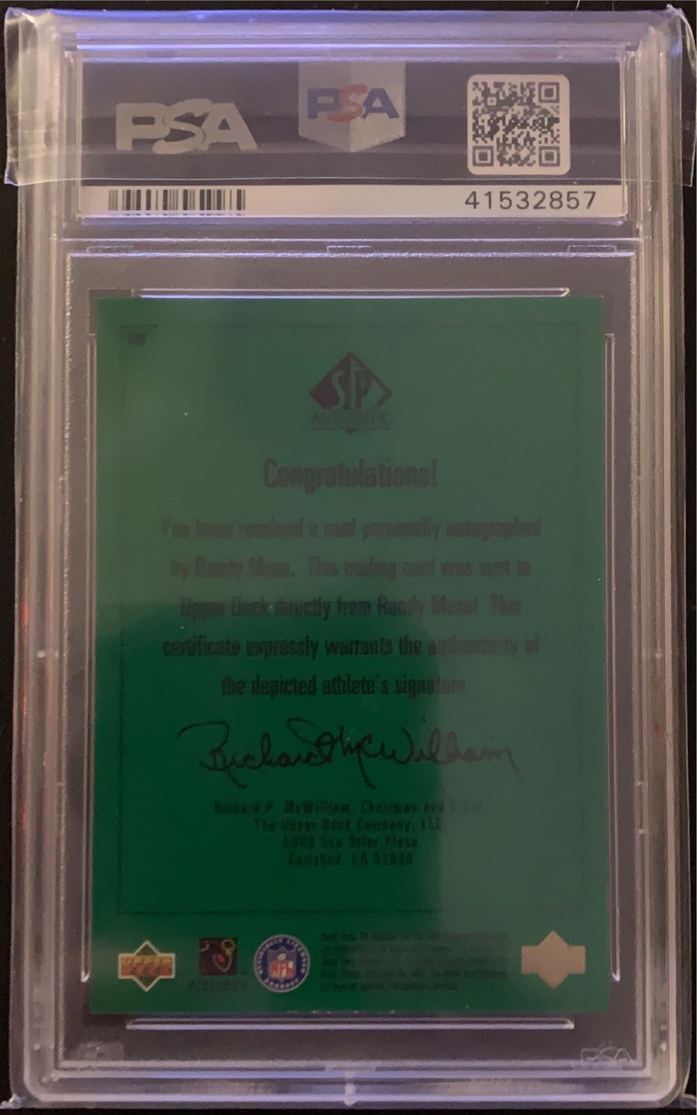 1998 SP Authentic Player’s Inc - Upper Deck (Autographs) action figure collectible - Main Image 2