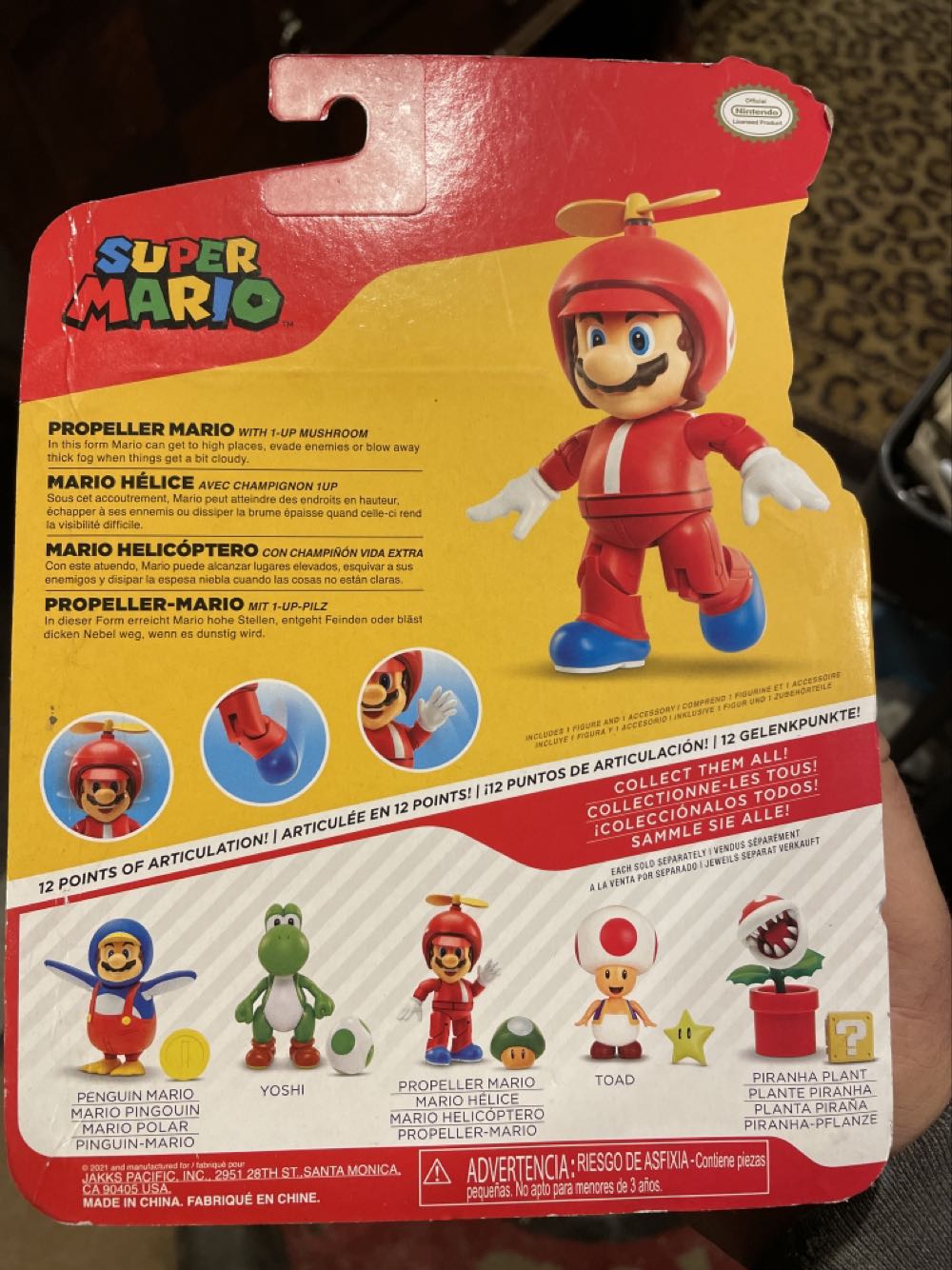 Mario Propeller - Jakks Pacific, Inc (Super Mario) action figure collectible [Barcode 192995408272] - Main Image 3