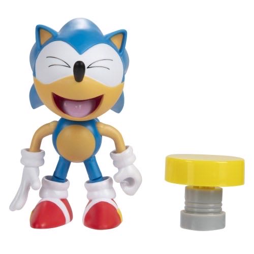 Sonic The Hedgehog 4-inch Action Figure Classic Sonic With Spring Collectible Toy - JAKKS Pacific, Inc. (Sonic the Hedgehog 30th Anniversary) action figure collectible [Barcode 192995408937] - Main Image 2