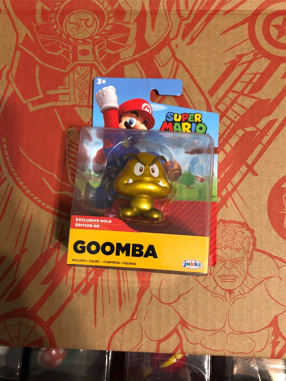 World Of Nintendo Super Mario Exclusive Gold Goomba 2.5”  action figure collectible [Barcode 192995401273] - Main Image 2