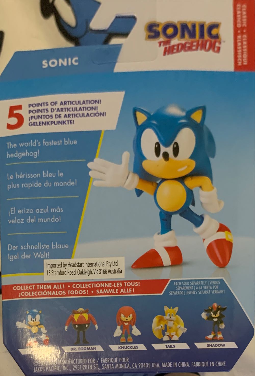 Classic Sonic (Jakks) Wave 3.1 - Jacks Pacific (Classic Style) action figure collectible [Barcode 192995406872] - Main Image 3