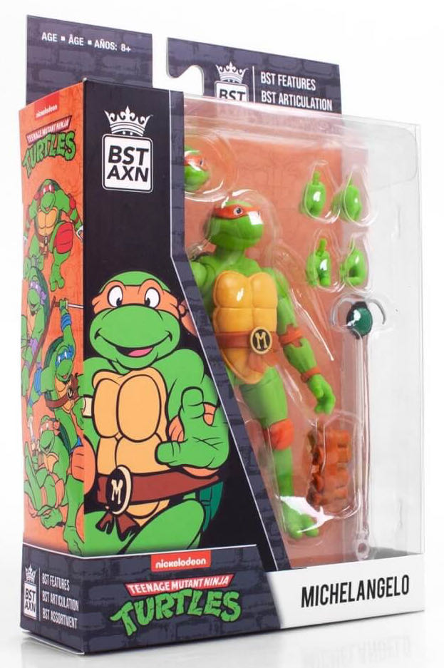 BST AXN TMNT Michelangelo - Fabrique Par (Teenage Mutant Ninja Turtles Nickelodeon) action figure collectible [Barcode 850018355315] - Main Image 2