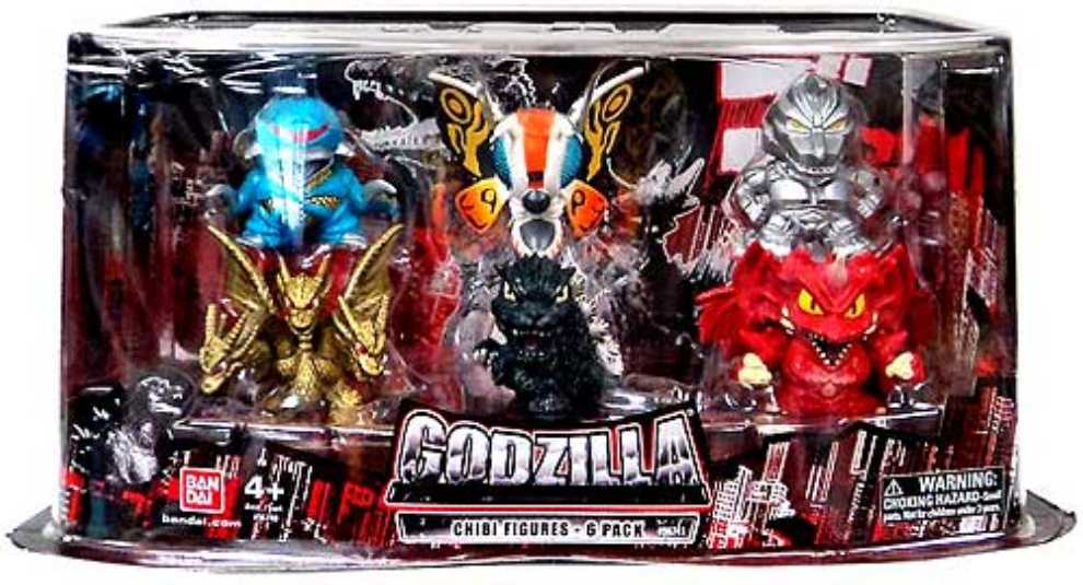 Godzilla: Chibi Figure Six Pack - Bandai (Godzilla) action figure collectible [Barcode 045557979263] - Main Image 3