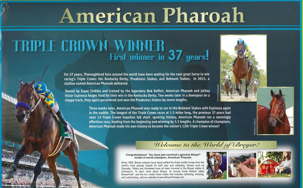American Pharoah - Breyer action figure collectible - Main Image 3
