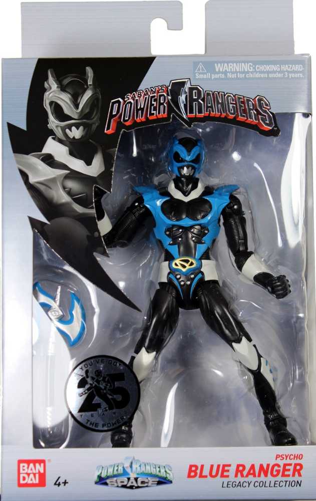 In Space Psycho Blue Ranger  - Bandai America (Power Rangers Legacy Collection) action figure collectible [Barcode 045557403461] - Main Image 2