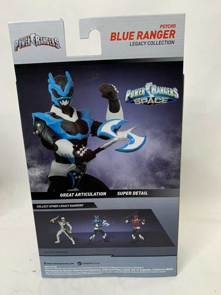 In Space Psycho Blue Ranger  - Bandai America (Power Rangers Legacy Collection) action figure collectible [Barcode 045557403461] - Main Image 3
