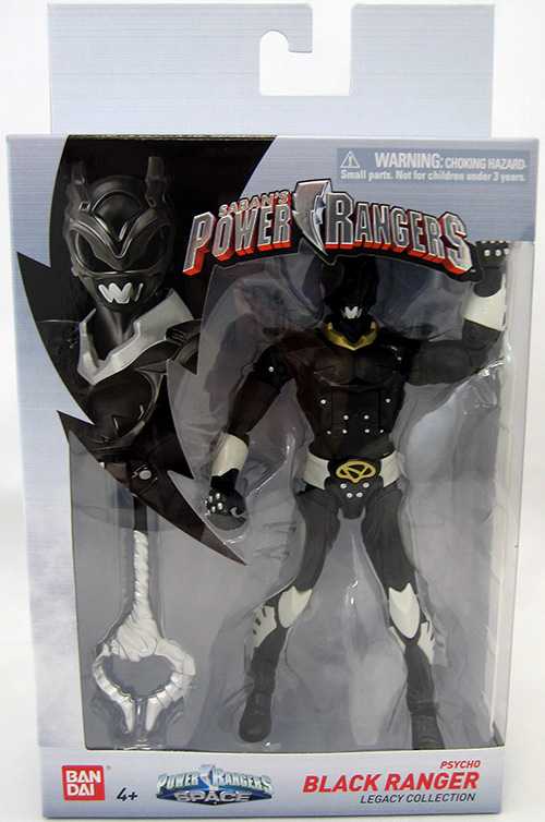 Power Rangers Bandai - In Space Psycho Black Ranger (Legacy Collection) - Bandai America (Power Rangers Legacy Collection) action figure collectible [Barcode 045557402600] - Main Image 2