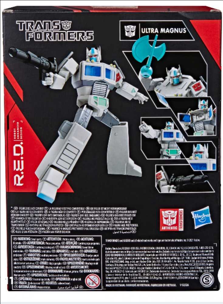 Transformers R.E.D. ULTRA MAGNUS RED Walmart Hasbro Action Figure - Hasbro (The Transformers) action figure collectible [Barcode 5010993789030] - Main Image 2