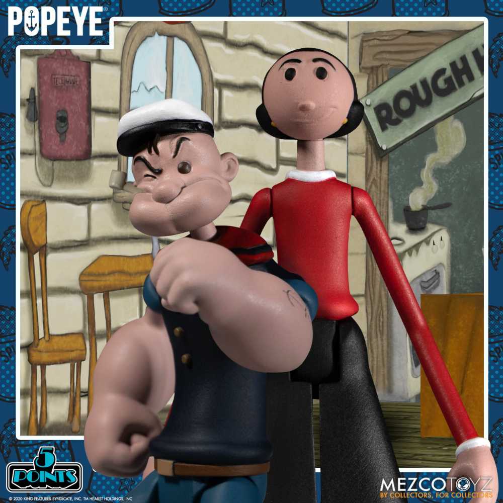 Popeye Mezco Toys - Mezco (Popeye) action figure collectible [Barcode 696198180602] - Main Image 3