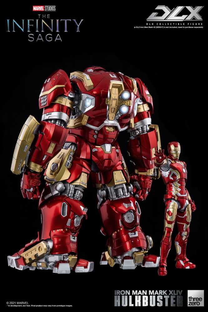 DLX Iron Man Mk 43 XLIII (Avengers: The Infinity Saga DLX) - Threezero (Avengers: The Infinity Saga) action figure collectible [Barcode 4897056203945] - Main Image 3