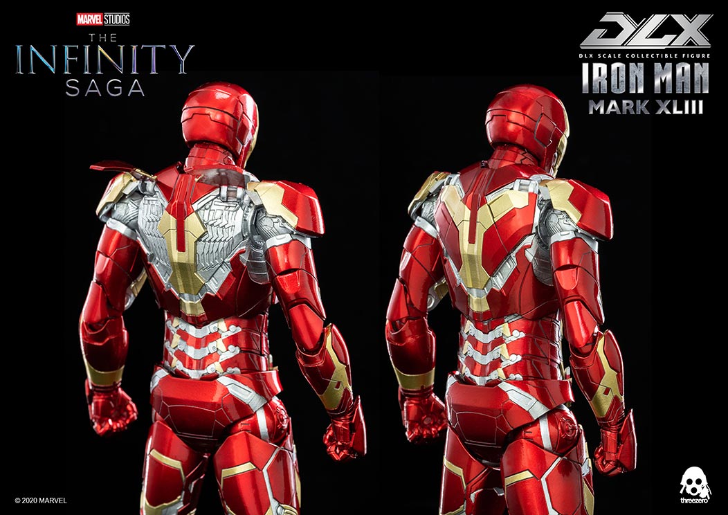 DLX Iron Man Mk 43 XLIII (Avengers: The Infinity Saga DLX) - Threezero (Avengers: The Infinity Saga) action figure collectible [Barcode 4897056203945] - Main Image 8