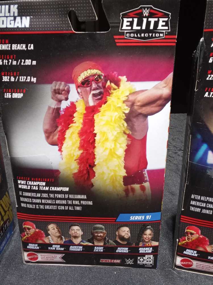 Hulk Hogan - SummerSlam 2005 - Mattel (WWE Elite Series 91) action figure collectible [Barcode 194735021581] - Main Image 4