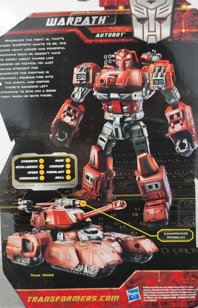 Warpath 1st Carded - Hasbro (Generations) action figure collectible - Main Image 3