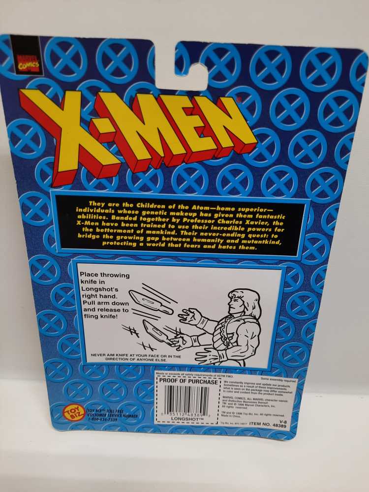 Longshot  (Marvel: Toybiz: X-men) action figure collectible [Barcode 035112483892] - Main Image 2
