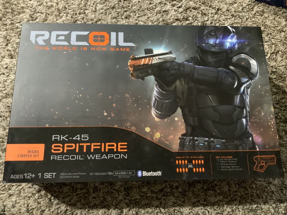 Recoil Laser Combat Rk-45 Spitfire Blaster Discontinued By Manufacturer - Skyrocket (Recoil) action figure collectible [Barcode 816322017622] - Main Image 2