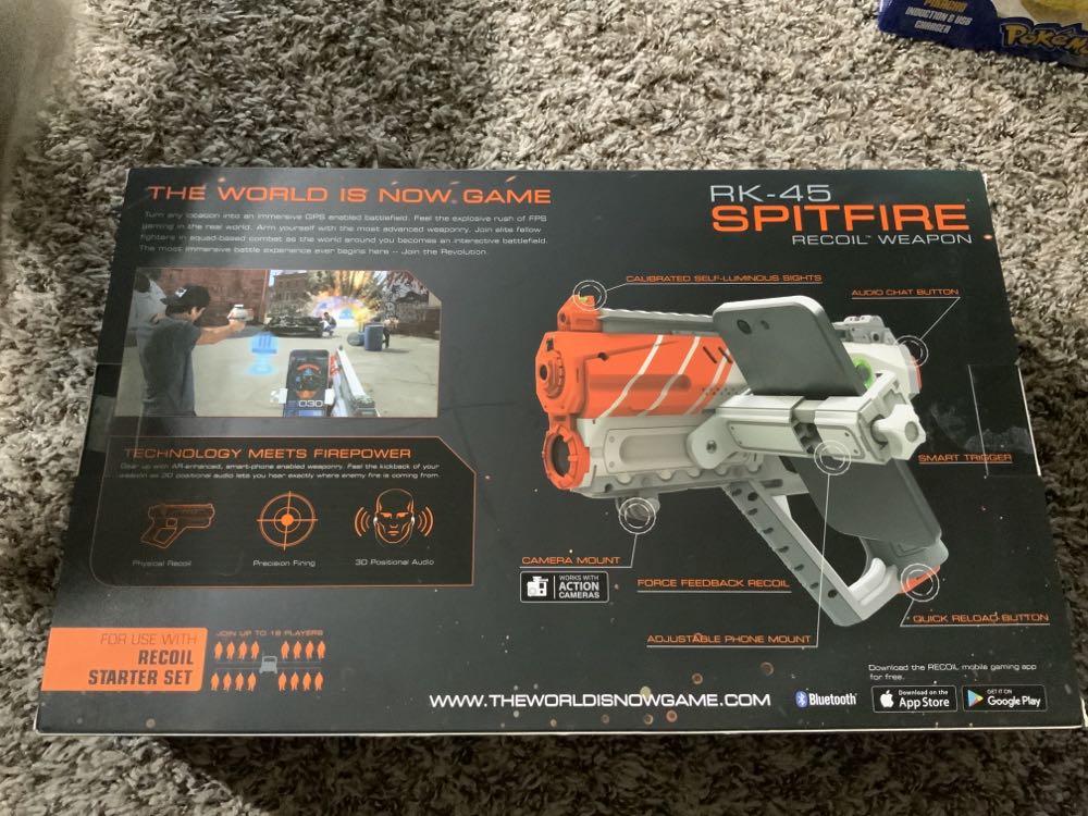 Recoil Laser Combat Rk-45 Spitfire Blaster Discontinued By Manufacturer - Skyrocket (Recoil) action figure collectible [Barcode 816322017622] - Main Image 3