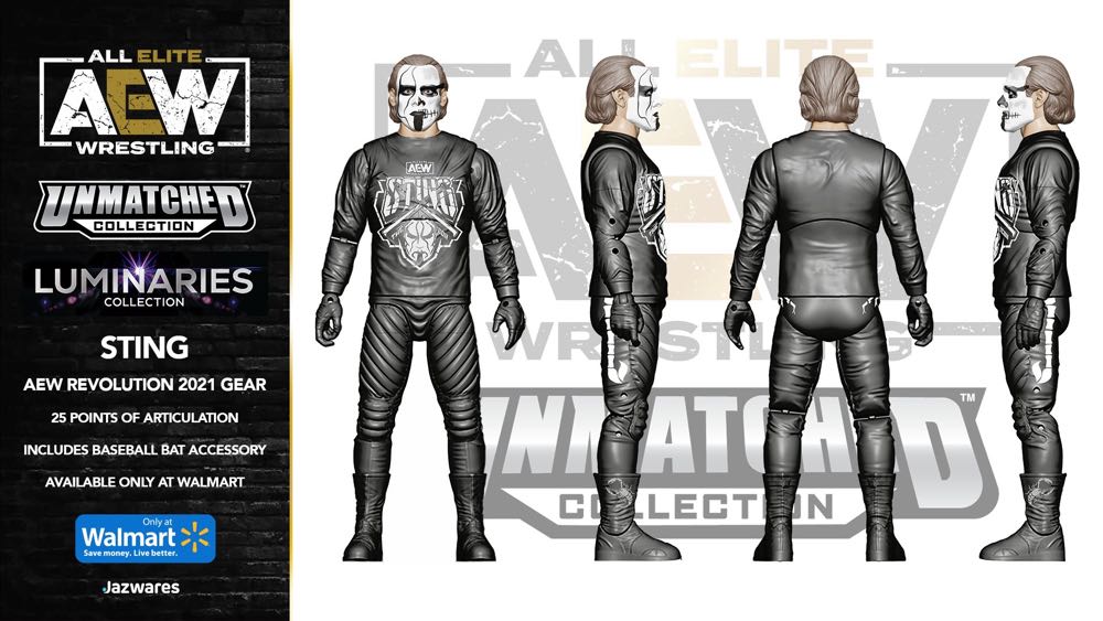 Sting - AEW - Jazwares Luminaries - Jazwares LLC (AEW) action figure collectible [Barcode 191726416494] - Main Image 3