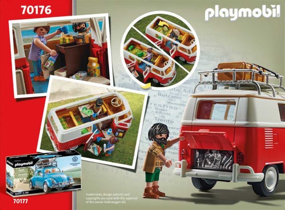 Playmobil Volkswagen T1 Camping Bus  action figure collectible [Barcode 4008789701763] - Main Image 4