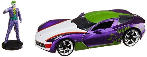 Jada 1:24 Diecast Chevy Corvette Stingray Concept With Jokerfigure  action figure collectible [Barcode 801310311998] - Main Image 1
