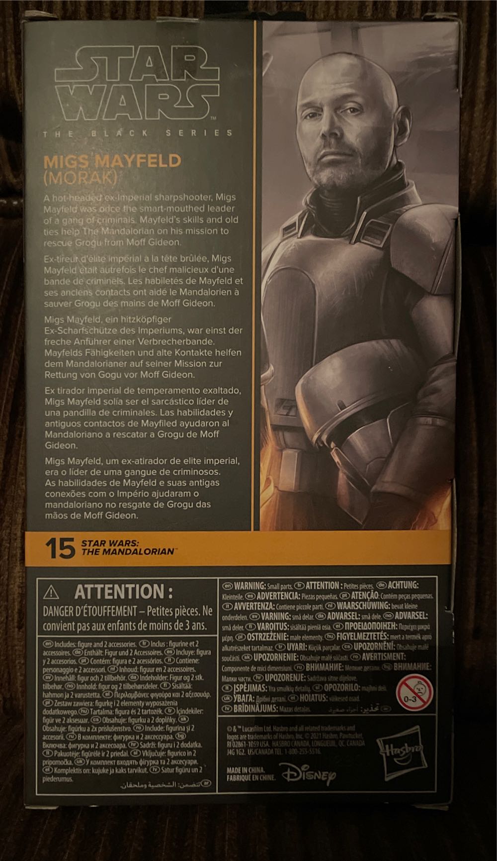 Migs Mayfeld (Morak) - Hasbro (Star Wars The Black Series : The Mandalorian) action figure collectible [Barcode 5010993835416] - Main Image 2