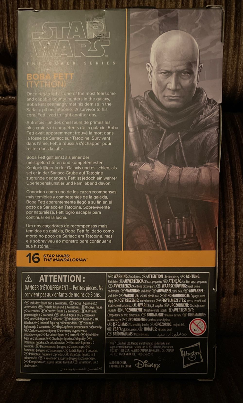 #16 Boba Fett (Tython) - Hasbro (Star Wars : The Mandalorian) action figure collectible [Barcode 5010993828043] - Main Image 2