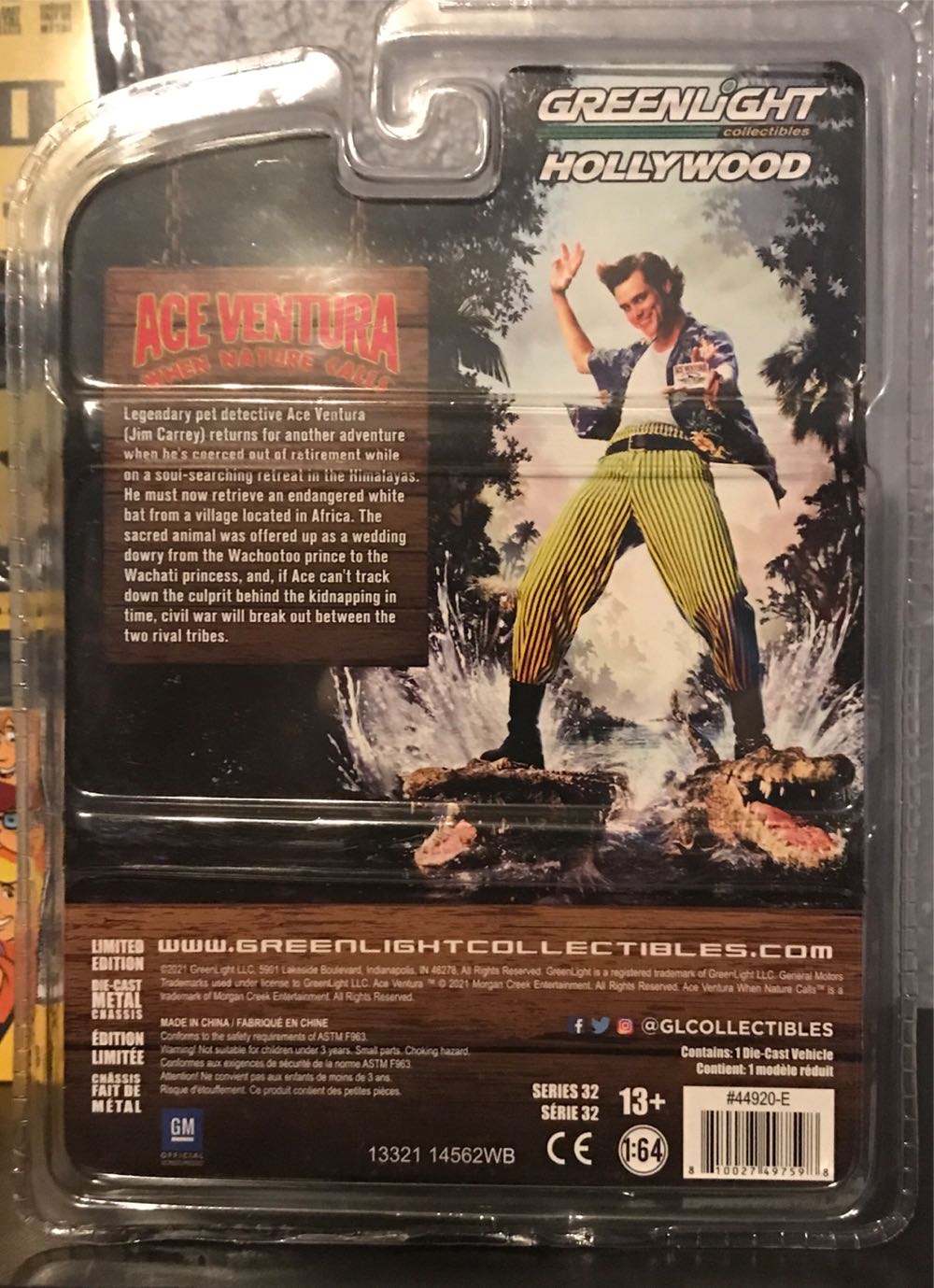 Car Collectibles: 1989 Chevrolet S-10 - Green Light Collectibles (Ace Ventura: When Nature Calls) action figure collectible [Barcode 810027497598] - Main Image 2