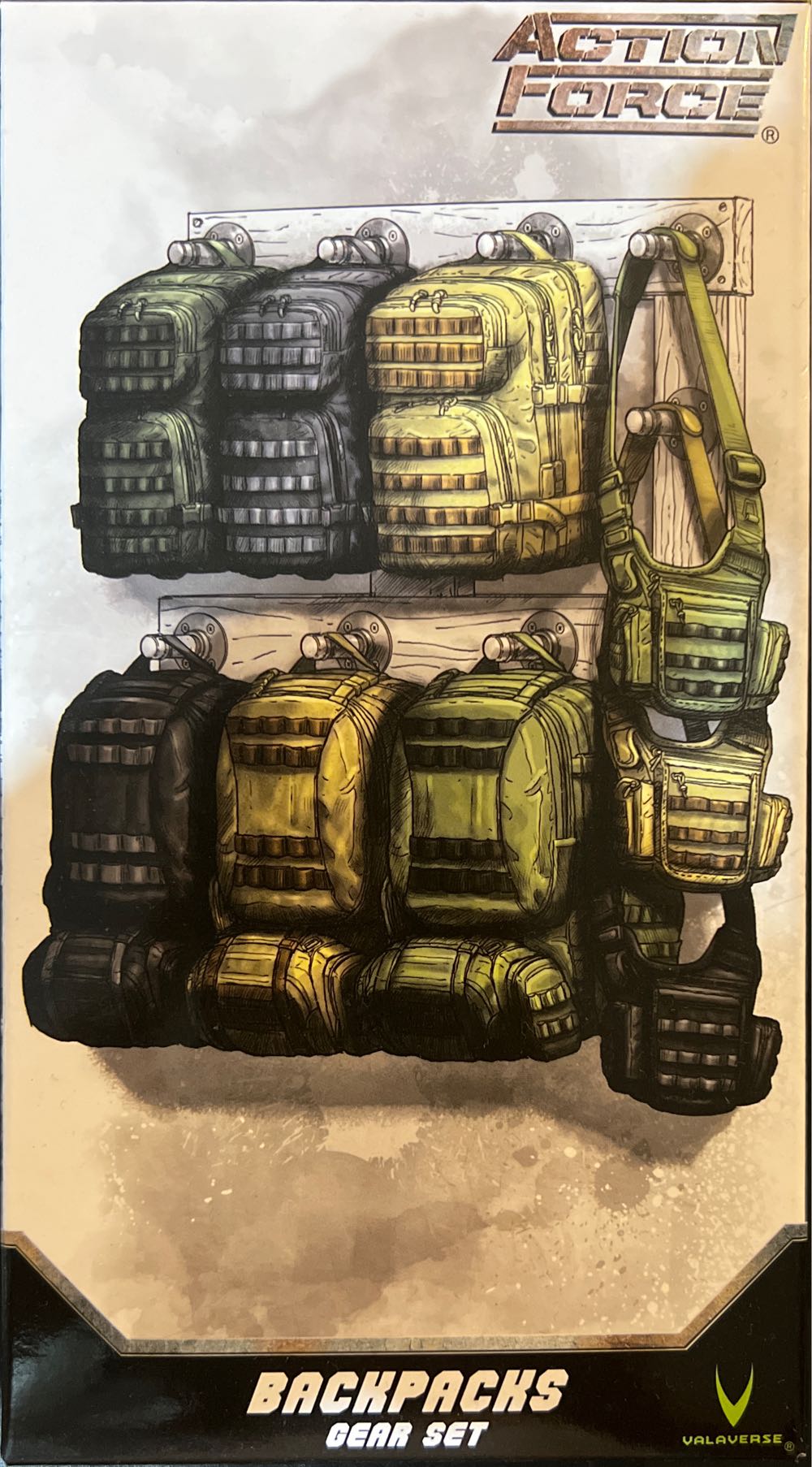 Valaverse Backpacks Gear Set - Valverse (Action Force Series 1 Accessories Backpacks Gear Set) action figure collectible [Barcode 618952266780] - Main Image 1