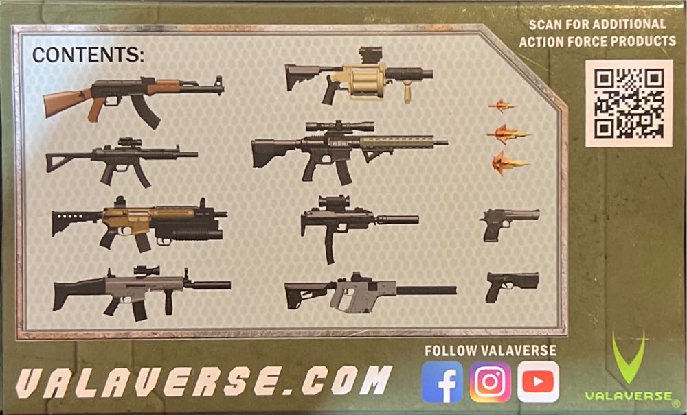 Weapons Pack Alpha - Valaverse (Action Force Accesories) action figure collectible [Barcode 618952266797] - Main Image 2