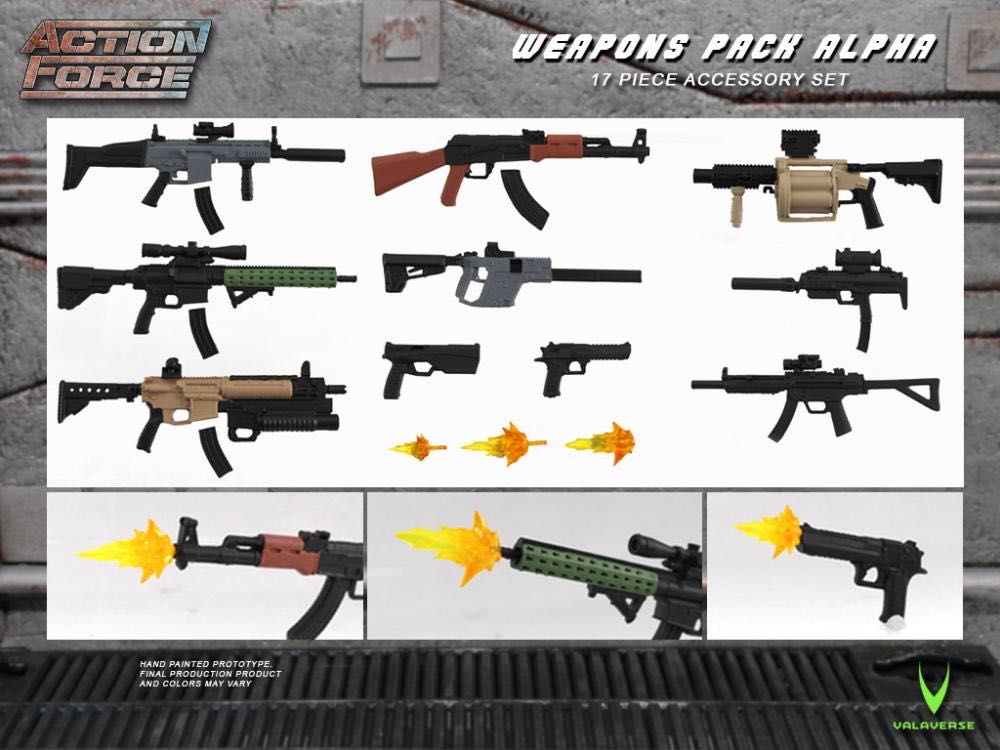 Weapons Pack Alpha - Valaverse (Action Force Accesories) action figure collectible [Barcode 618952266797] - Main Image 4
