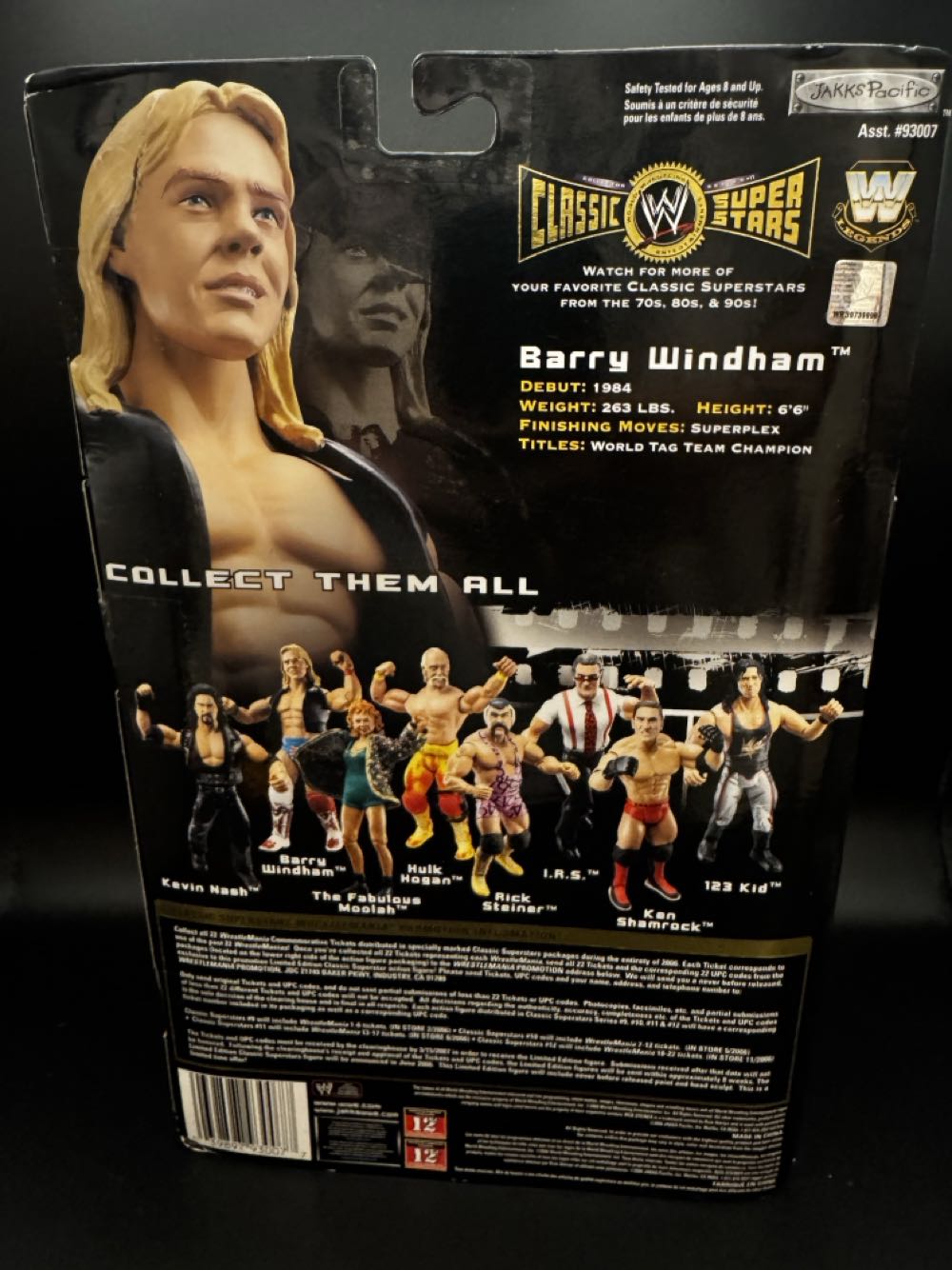 Barry Windham - Jakks Pacific (WWE) action figure collectible [Barcode 039897930077] - Main Image 2