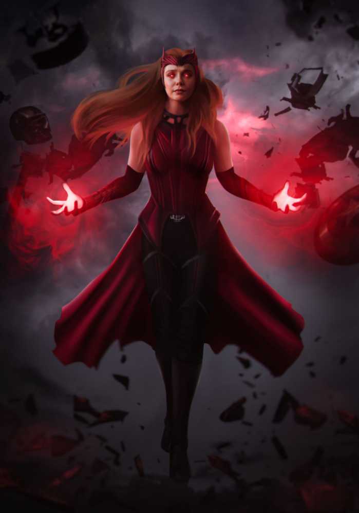 Scarlet Witch Wanda Vision - Marvel Cinematic Universe (Avengers) action figure collectible [Barcode 699788842256] - Main Image 4