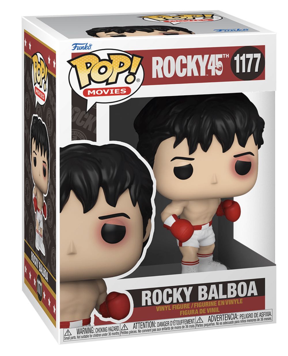 Funko POP!#1177 Rocky Balboa - Funko ("Rocky” 45th Anniversary) action figure collectible [Barcode 889698592529] - Main Image 2