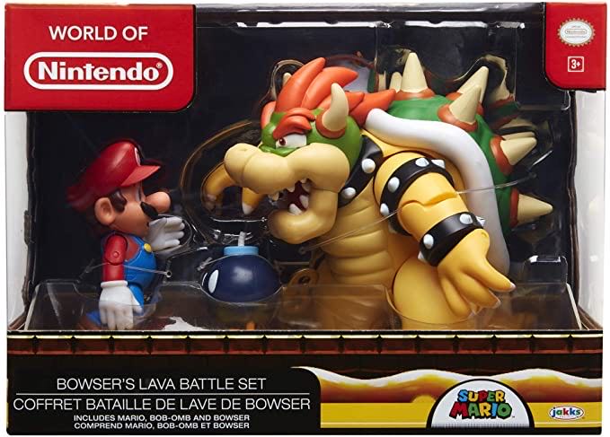 Bowser’s Lava Battle Set - Jakks Pacific, Inc (Super Mario Series) action figure collectible [Barcode 039897645124] - Main Image 3