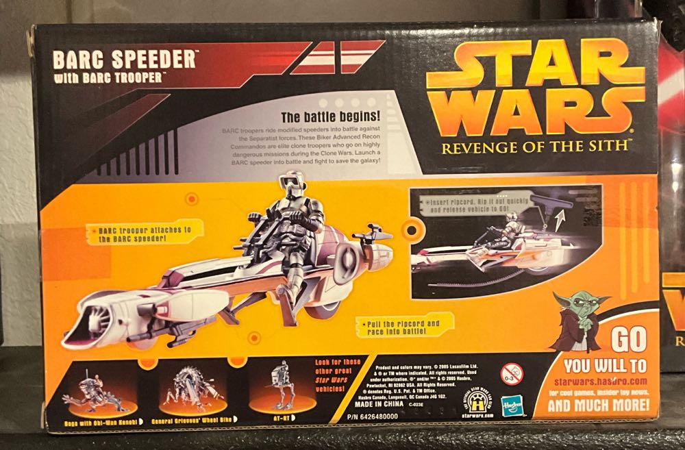 Barc Speeder With Barc Trooper - Hasbro (Star Wars - Revenge Of The Sith) action figure collectible [Barcode 653569011422] - Main Image 2