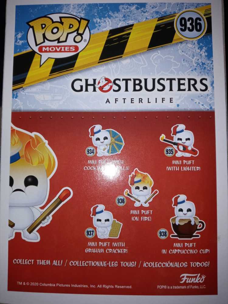 Funko Pop! Movies: Ghostbusters Afterlife Mini Puft On Fire - Funko (Ghostbusters: Afterlife) (Ghostbusters: Afterlife) action figure collectible [Barcode 889698484923] - Main Image 2