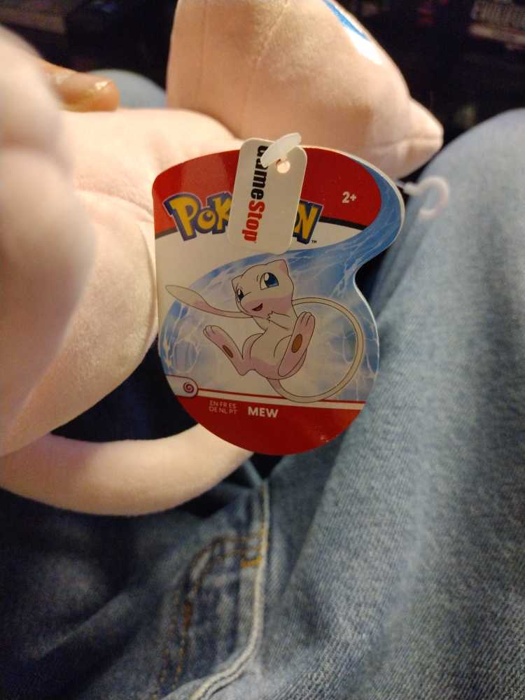 Wct Pokemon Gamestop Exclusive Mew Plush 8 Inches Tall  action figure collectible [Barcode 889933977777] - Main Image 3
