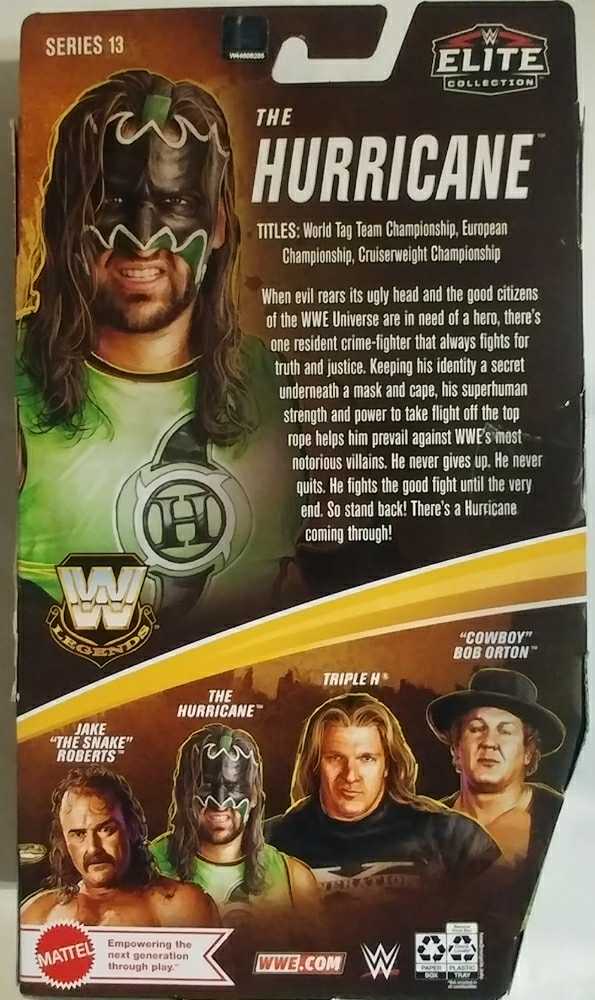 THE HURRICANE - WWE ELITE LEGENDS SERIES 13 (EXCLUSIVE) - Mattel (Attire Date: circa 2001–2002 @ WWE Raw / SmackDown) action figure collectible [Barcode 194735027064] - Main Image 2