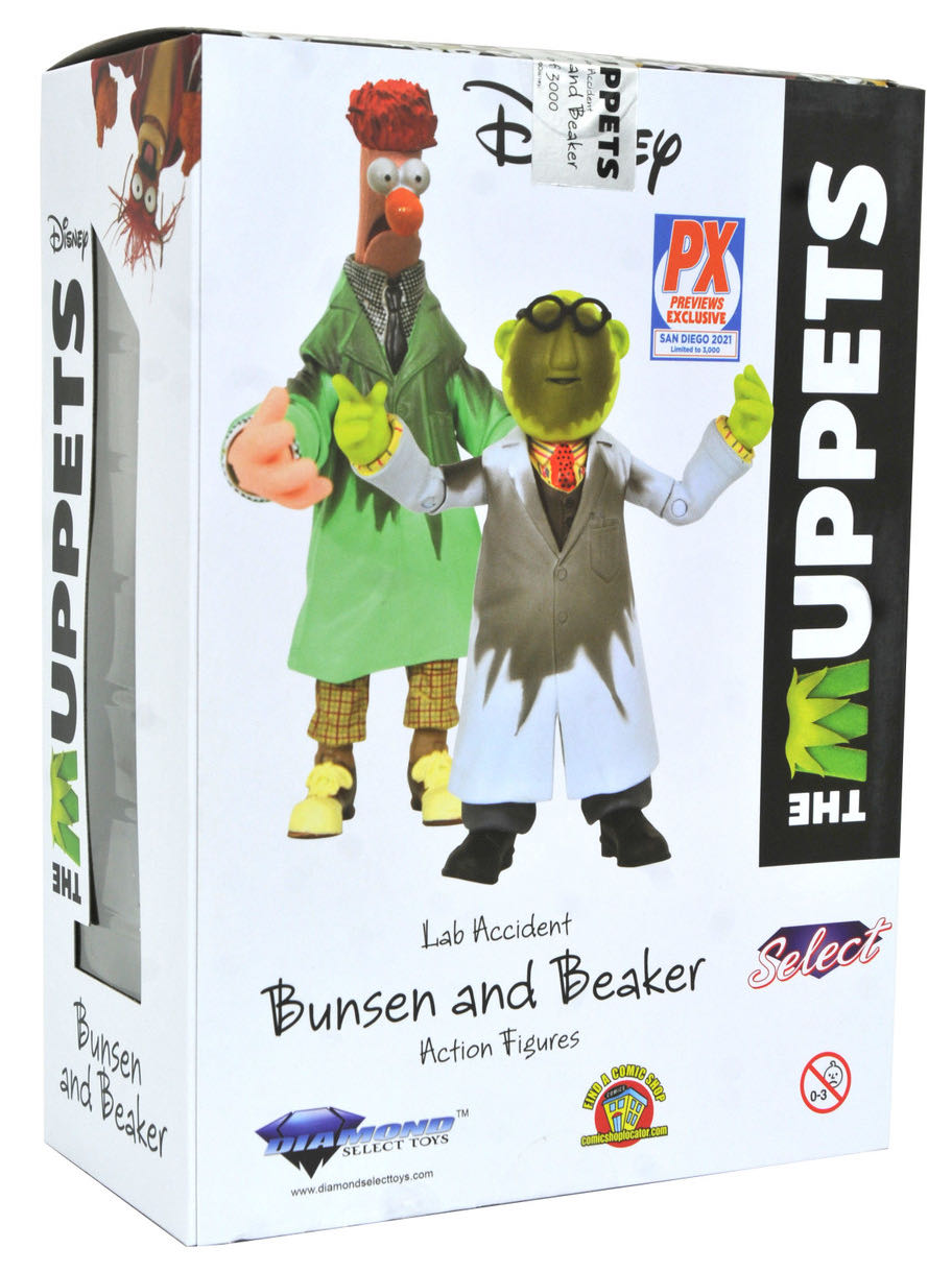 Diamond Select: The Muppets - Bunsen & Beaker (Lab Accident) SDCC Exclusive - Diamond Select (Diamond Select - The Muppet Show - Best of) action figure collectible [Barcode 699788844328] - Main Image 4
