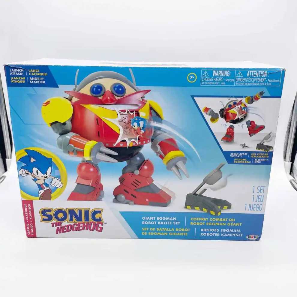 Jakks Pacific Sonic The Hedgehog Giant Eggman Robot Battle (Playset) - Jakks Pacific (Sonic 30th Anniversary) action figure collectible [Barcode 192995409262] - Main Image 4